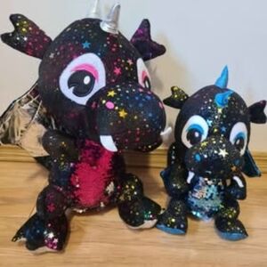 Dragons - Glitter Drago Plush Caravan Soft Toys Sequin